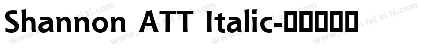 Shannon ATT Italic字体转换